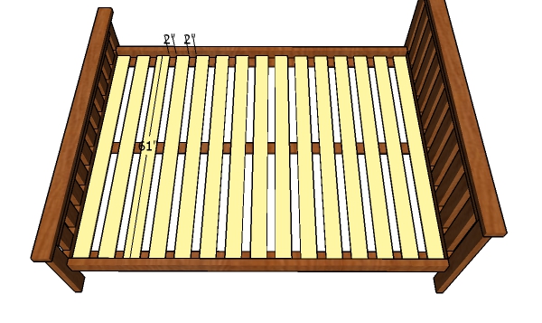 Fitting the support slats