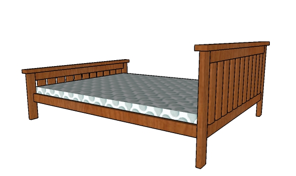 How to build a queen size bed frame from 2x4s