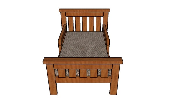 How to build a toddler bed from 2x4s