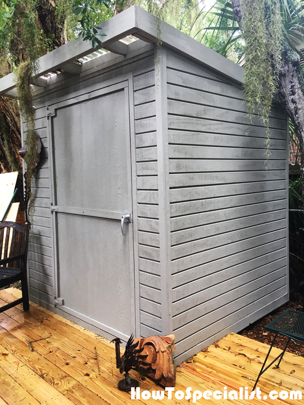 diy 6x8 bike shed howtospecialist - how to build, step