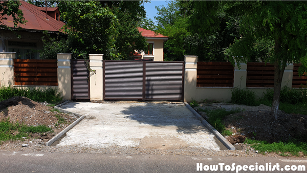 Installing-the-edge-borders-to-the-driveway