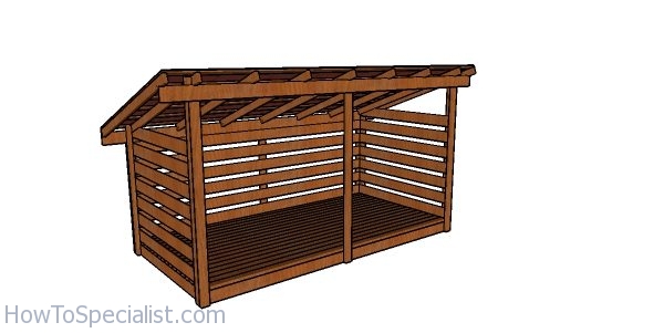 3 cord Wood Shed Plans