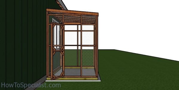 Free Covered Catio Plans - Side View