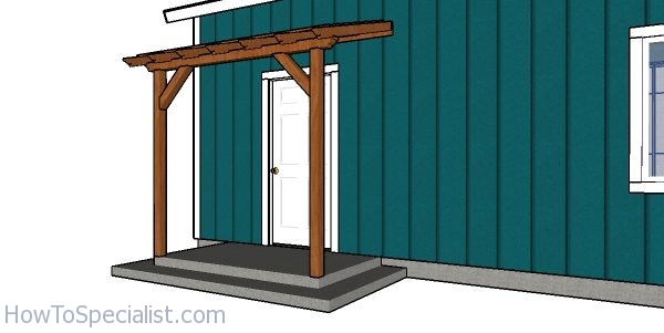 How to build an entrance porch pergola