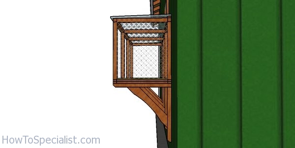 Window Catio Plans - Side view