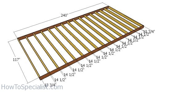 10x20 Shed Plans DIY Lean To Shed HowToSpecialist How To Build 