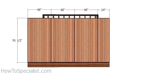 Back wall siding sheets - 10x14 shed