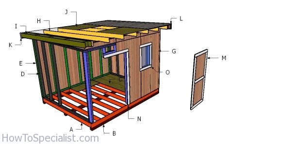 Building a 10x12 flat roof shed