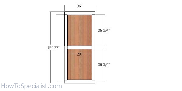 Building the doors - 10x12 lean to shed plans