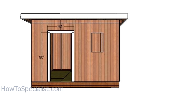 Door jambs - 10x12 flat roof shed