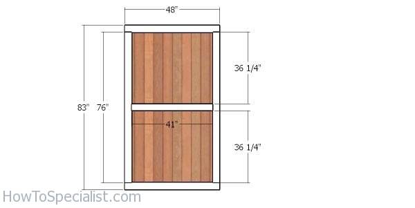 Double doors - 10x20 shed