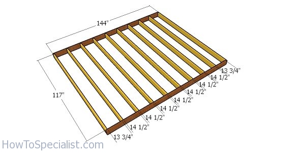 Floor frame - 10x12 flat roof shed