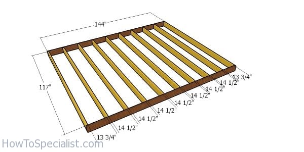 Floor frame - 10x12 shed