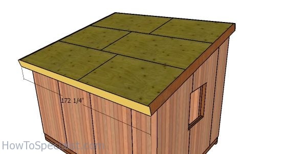 Front and back roof trims - 10x14 shed
