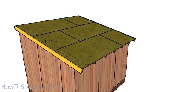 Side roof trims - 10x12 shed plans