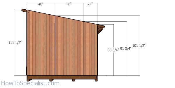 Side siding panels - 10x12 shed