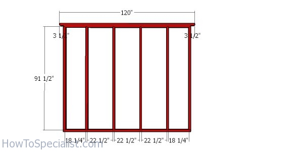 Side wall frames - 10x12 shed