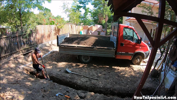 Digging-the-trenches-for-the-garage-foundation