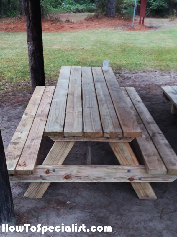 How-to-build-a-picnic-table-8-ft-long
