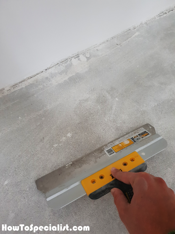 Removing-the-lumps-from-the-concrete-floor