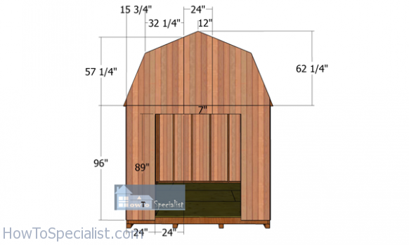 10x12 Gambrel Shed Roof Plans HowToSpecialist How To Build Step