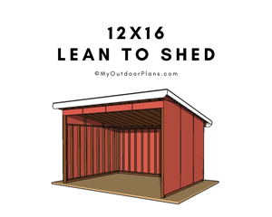 1216 Run In Shed Plans HowToSpecialist How To Build Step By Step