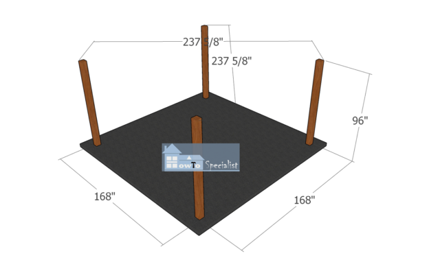 Laying Out The Posts1414 Gazebo HowToSpecialist How To Build