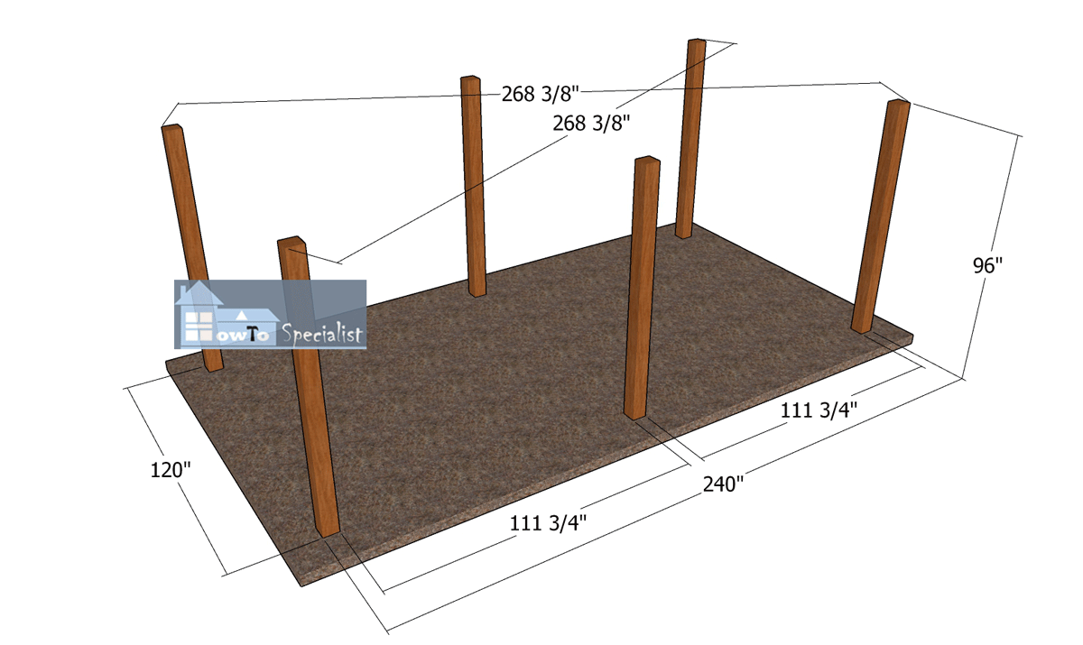 Laying Out The Posts HowToSpecialist How To Build Step By Step DIY