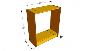 Buidling the frame of the show rack