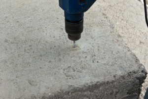 Drilling in concrete