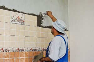 Removing tile adhesive