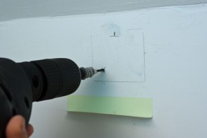 Installing drywall anchor