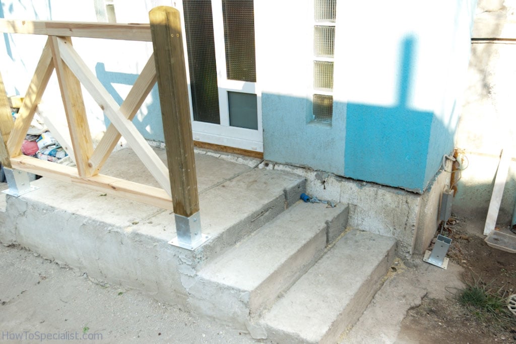 floot cement railing mounting bracket