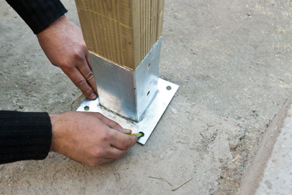 Marking where to install post anchors