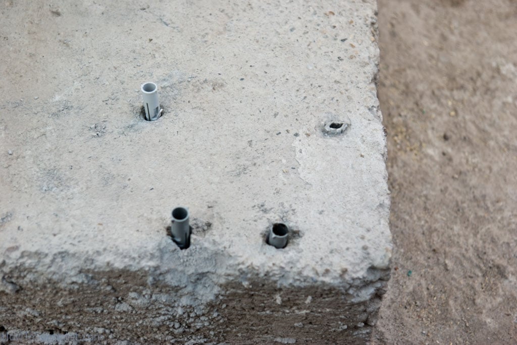 Installing dowels in concrete