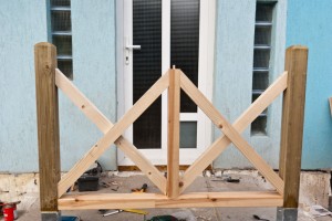 X shaped balusters