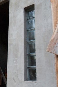 Glass block window