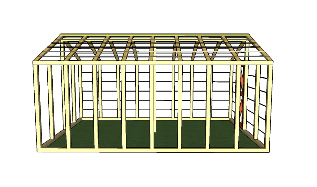 Building a wooden greenhouse