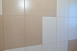 Grouting tile walls