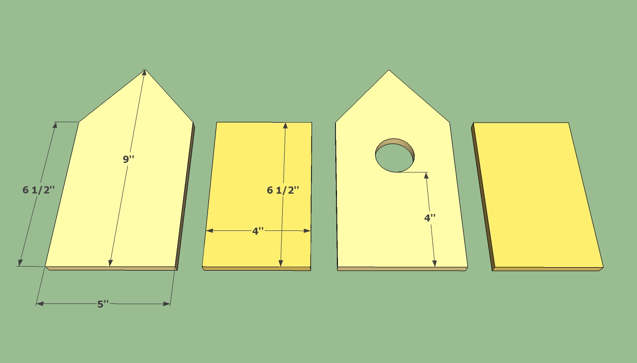 Bird house plans with measurements pdf