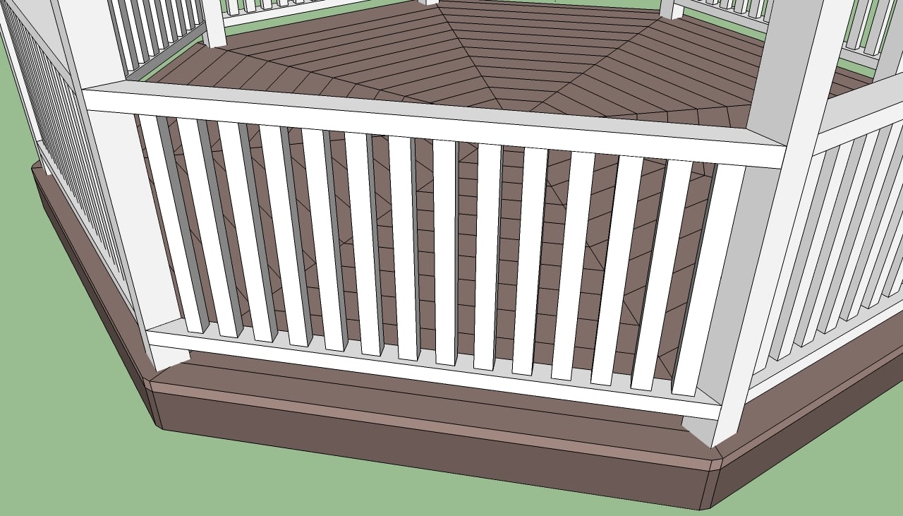 Gazebo railings plans