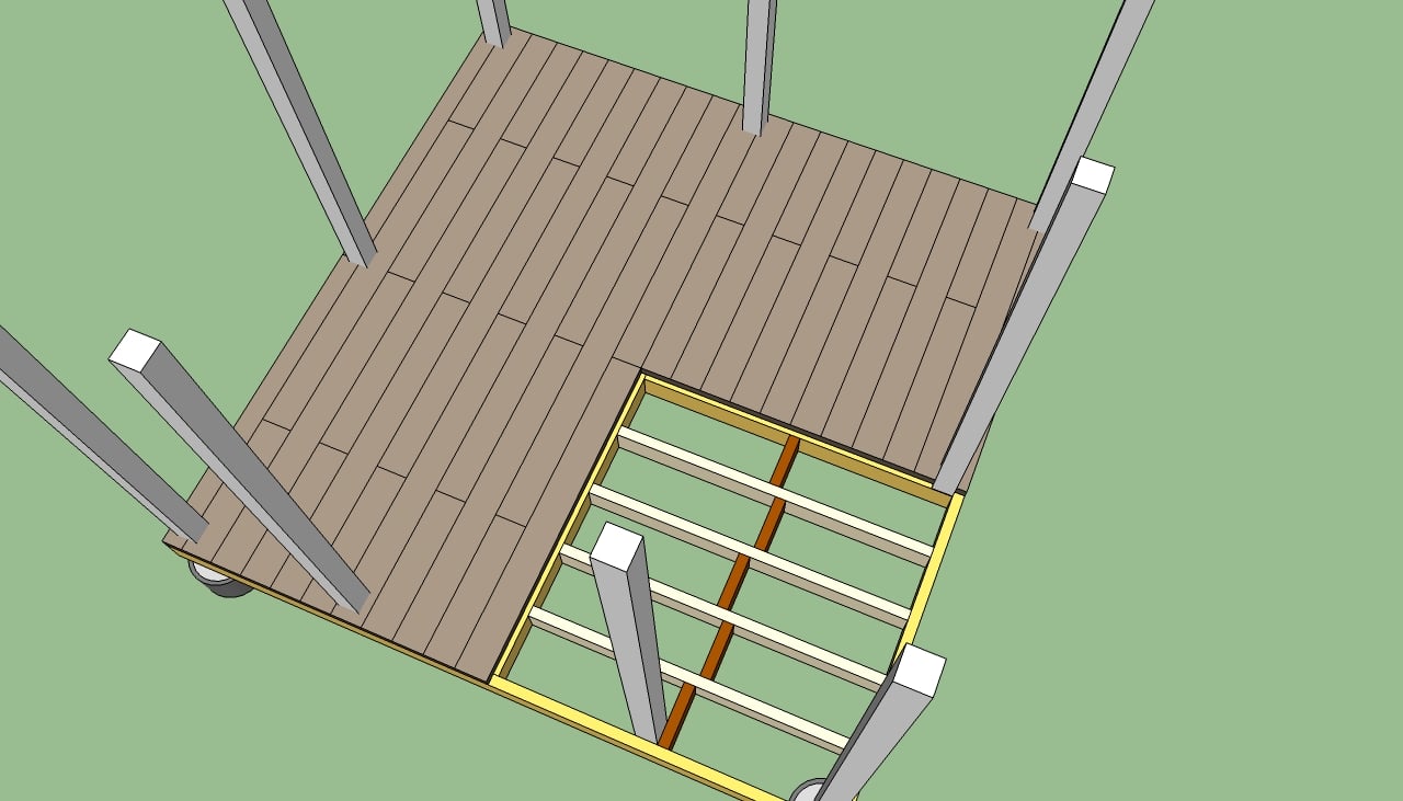 How to build a gazebo decking