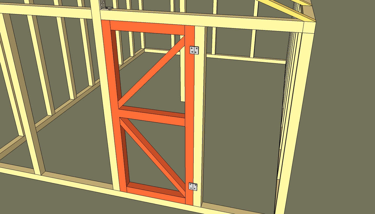 Greenhouse door plans