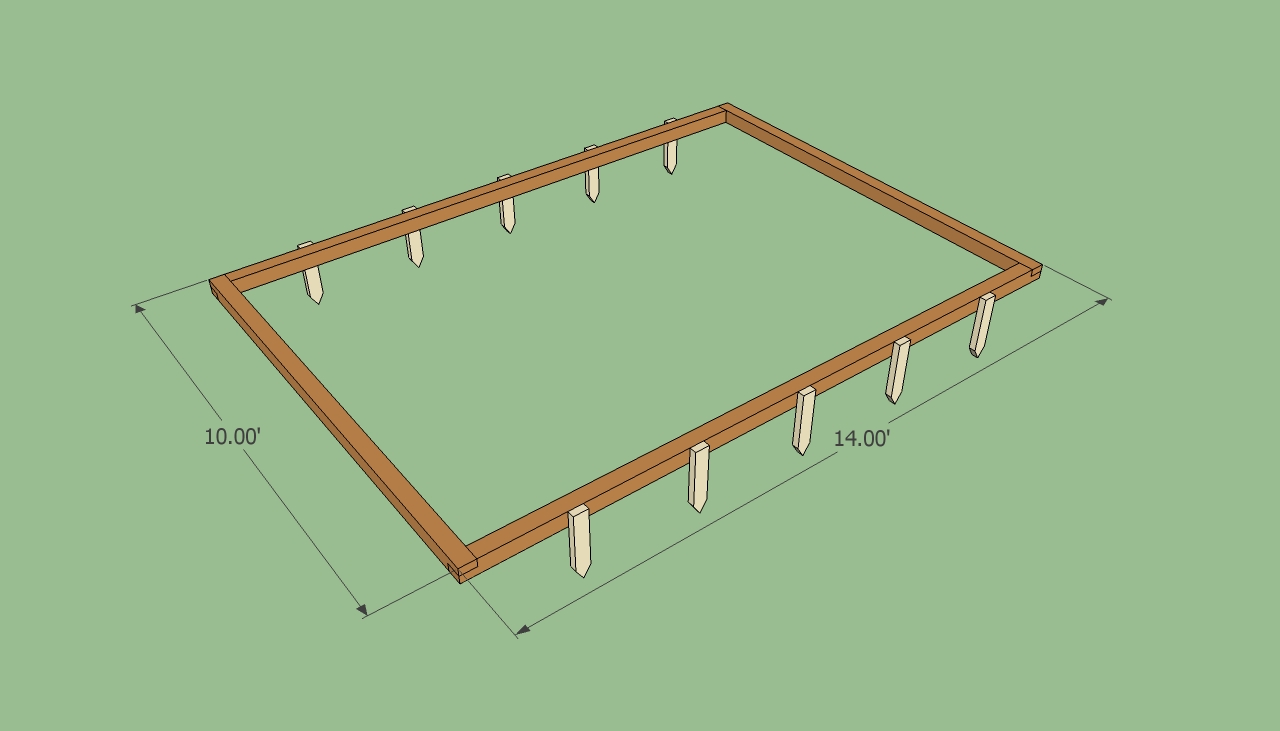 Building the greenhouse frame