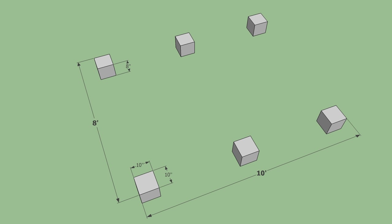 Concrete footings