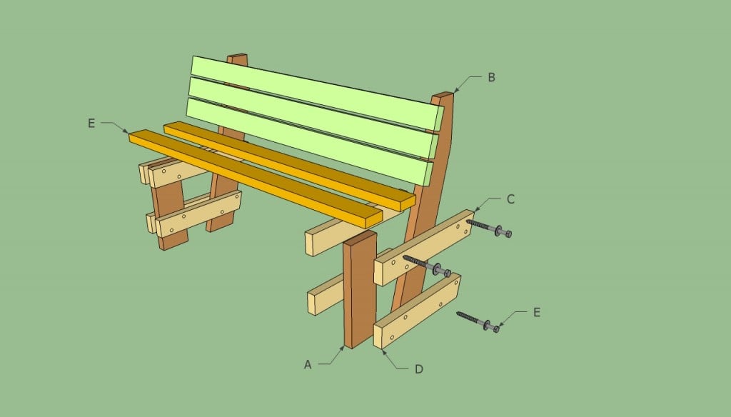 Free garden bench plans | HowToSpecialist - How to Build, Step by Step