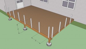 Installing railing posts
