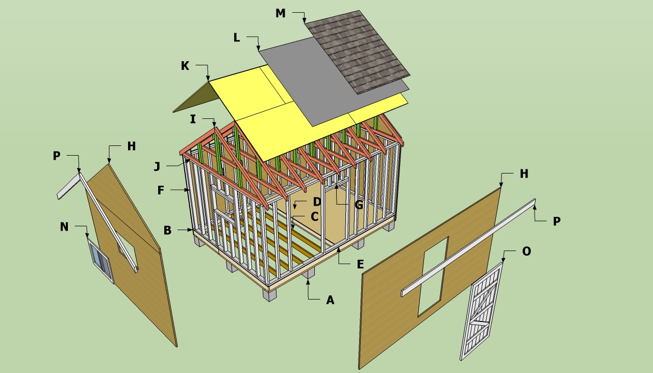 Storage shed plans HowToSpecialist - How to Build, Step 