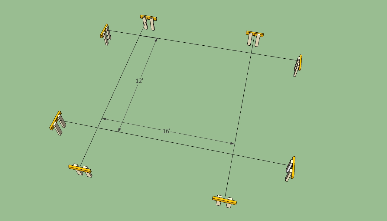 Storage shed layout