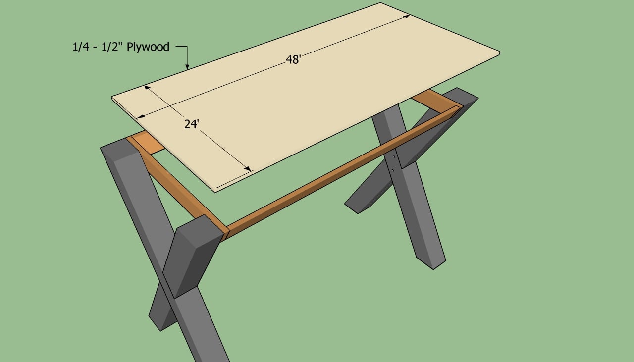 Attaching the tabletop